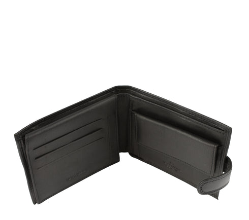 Portofel casual, barbati, VALENTINI, 407.298 negru, piele naturala